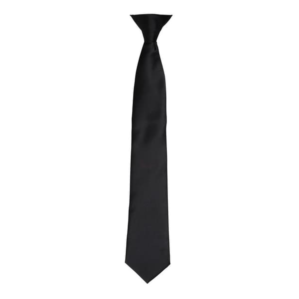 Premier Colours Mens Satin Clip Tie