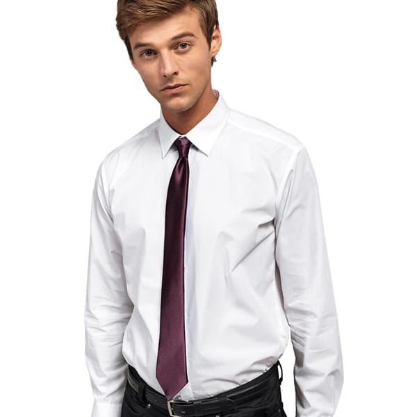 Premier Colours Mens Satin Clip Tie
