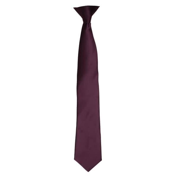 Premier Colours Mens Satin Clip Tie