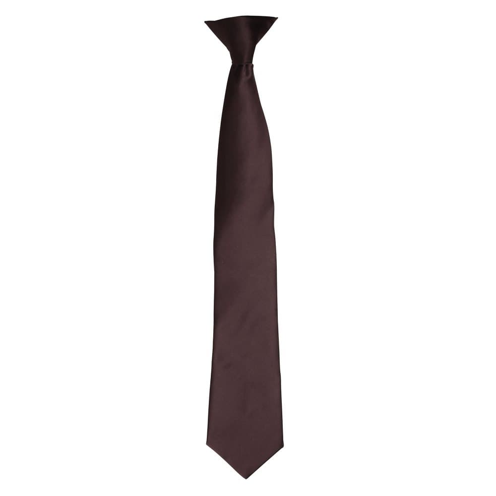Premier Colours Mens Satin Clip Tie