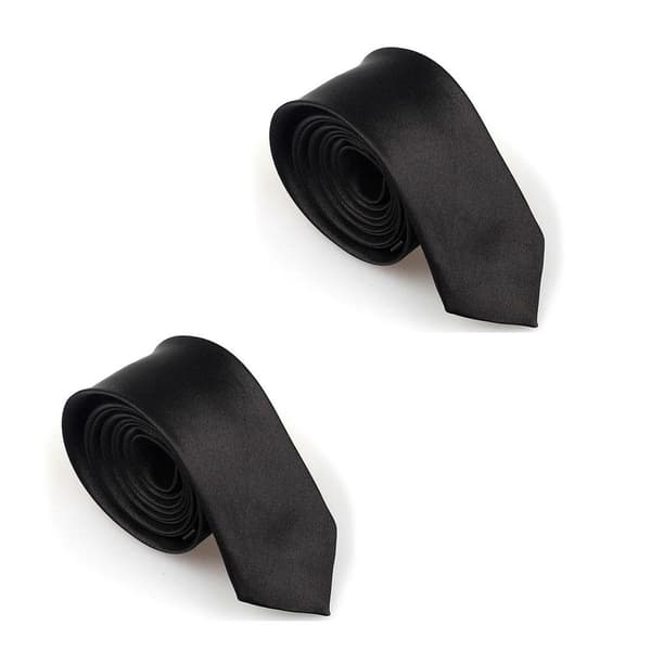2-pack Smal / slimmad modern slips - svart