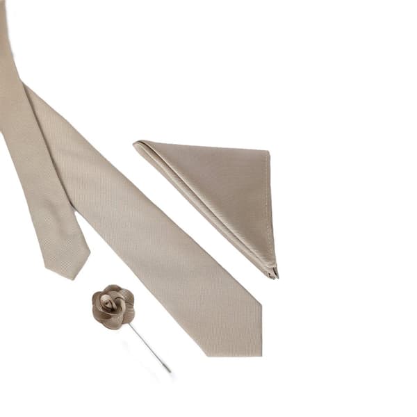 Burton Mens Plain Wedding Tie Set