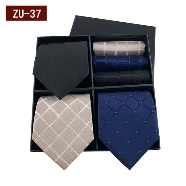 INF Lahjarasia Pakkaus Silkkisolmiot Hanky Set 3 Styles Miesten Solmio 2
