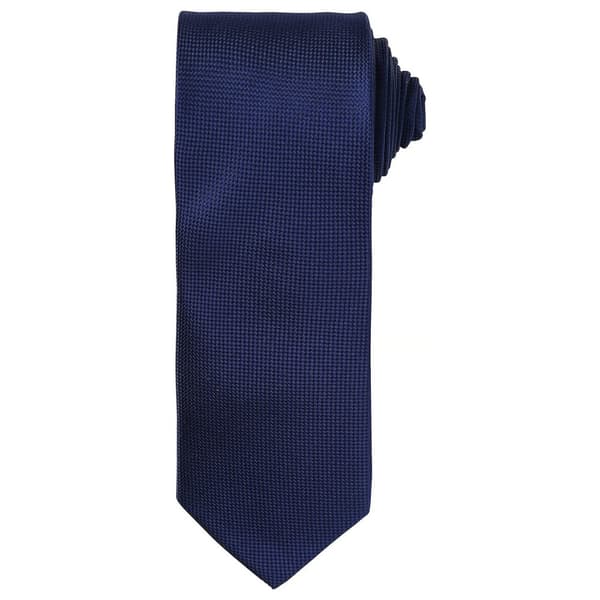 Premier Unisex Adult Micro Waffle Tie Navy One Size