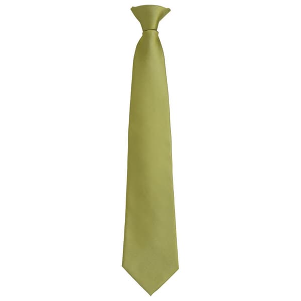 Premier Unisex Adult Colours Fashion Plain Clip-On Tie