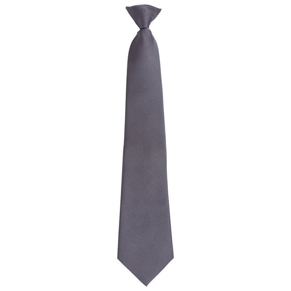 Premier Unisex Adult Colours Fashion Plain Clip-On Tie