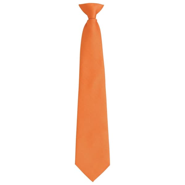 Premier Unisex Adult Colours Fashion Plain Clip-On Tie