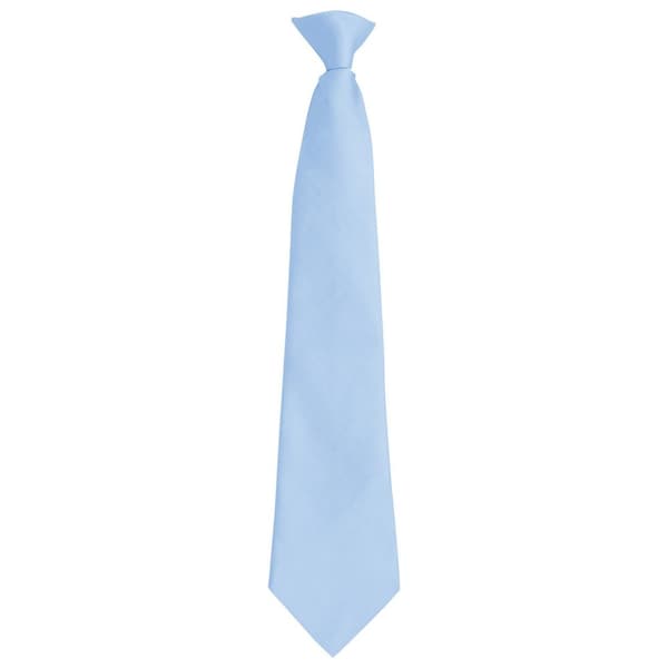 Premier Unisex Adult Colours Fashion Plain Clip-On Tie