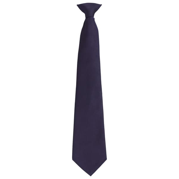 Premier Unisex Adult Colours Fashion Plain Clip-On Tie