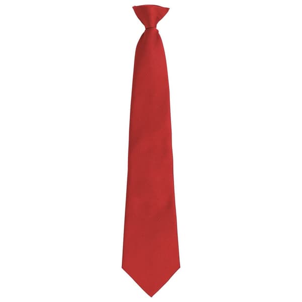 Premier Unisex Adult Colours Fashion Plain Clip-On Tie