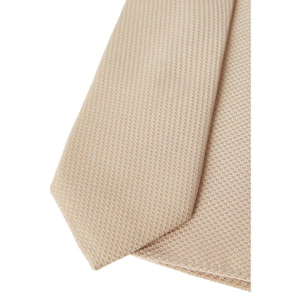 Burton Mens Patterned Textured Tie & Pocket Square Set