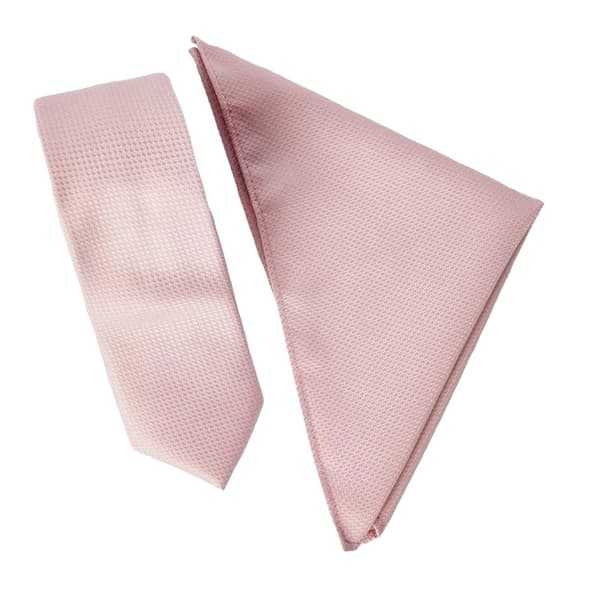 Burton Mens Patterned Textured Tie & Pocket Square Set