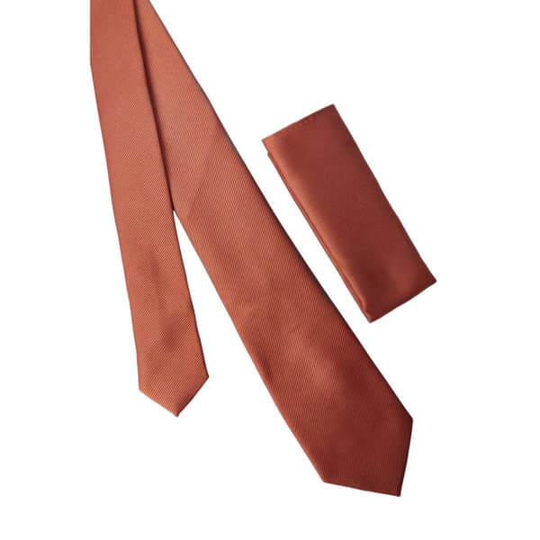 Burton Mens Textured Tie & Pocket Square Set