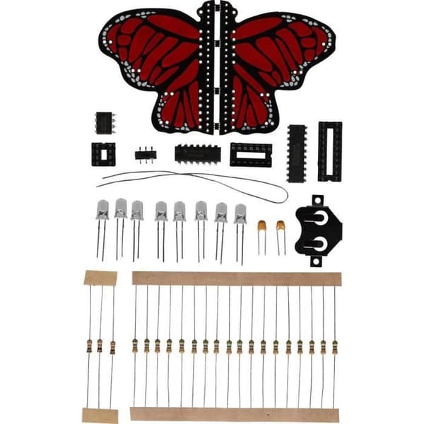 Kit att montera - Whadda - WSAK208 Butterfly Model - Röd - Vuxen - Blandat
