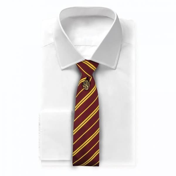 Set med kravatt och badge - Cinereplicas - Gryffondor - Polyester - Röd och guld - Unisex