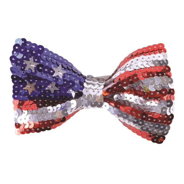 Bristol Novelty Unisex voksen USA pailletter Bow Tie