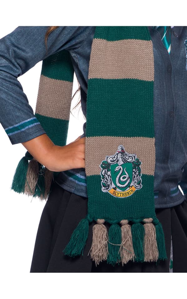 Slytherin deluxe skjerf halsduk harry potter