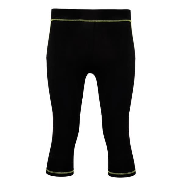 Tri Dri Womens/Ladies Calf Length Fitness Leggings Black/ Lightning Green S