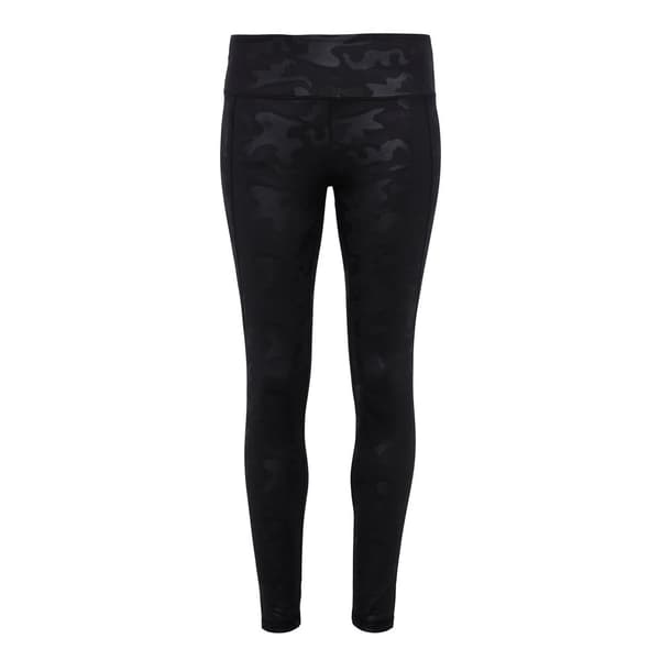 TriDri Womens/Ladies Performance Camo Full-Length Leggings Black Camo S