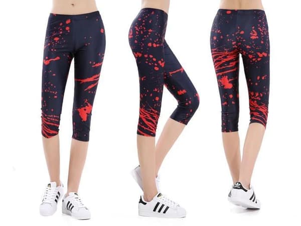 Capri Röd färg Splatter