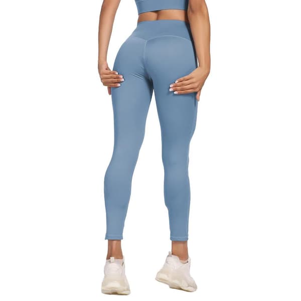 Leggings med hög midja Blågrå