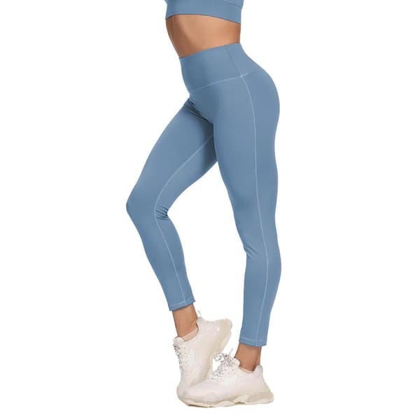 Leggings med hög midja Blågrå