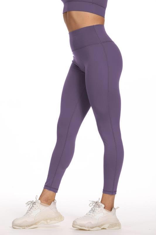 Leggings med hög midja Lila