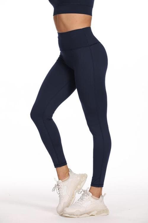 Leggings med hög midja Navy