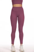 Miniatyrbild 2 av 8: Leggings med hög midja Burgundy