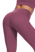 Miniatyrbild 3 av 8: Leggings med hög midja Burgundy