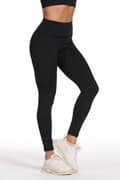 Miniatyrbild 6 av 8: Leggings med hög midja Svart