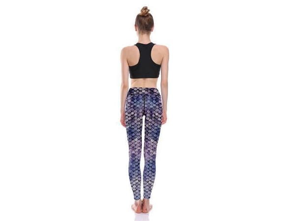 Lila Mermaid Yoga Leggings
