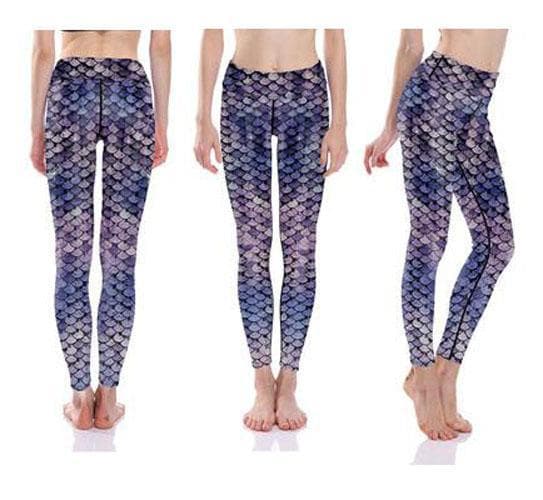 Lila Mermaid Yoga Leggings XL