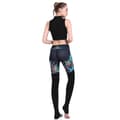 Miniatyrbild 4 av 9: Svarta Mönstrade Yoga Leggings