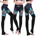 Miniatyrbild 1 av 9: Svarta Mönstrade Yoga Leggings