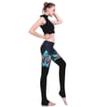 Miniatyrbild 2 av 9: Svarta Mönstrade Yoga Leggings