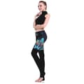 Miniatyrbild 8 av 9: Svarta Mönstrade Yoga Leggings