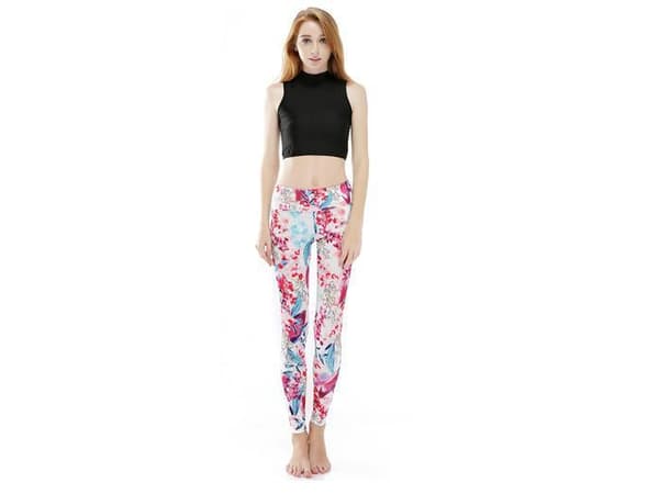 Cherry Blossom Yoga Leggings