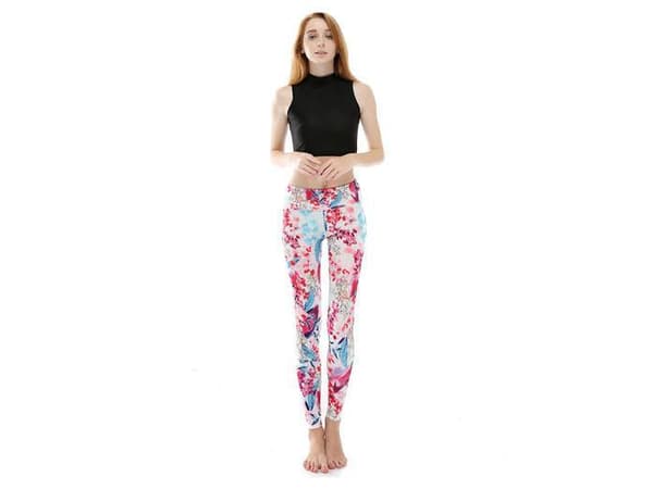 Cherry Blossom Yoga Leggings