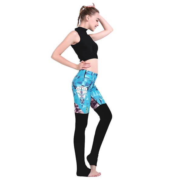 Blue Diamond Yoga Leggings