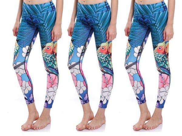 Tropisk Fågel Yoga Leggings