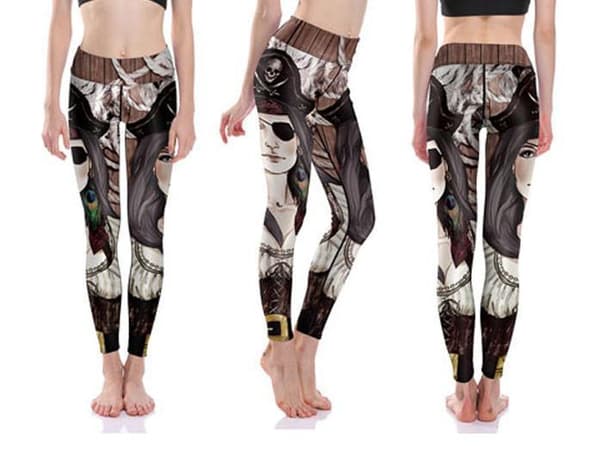 Kvinnliga Pirat Yoga Leggings