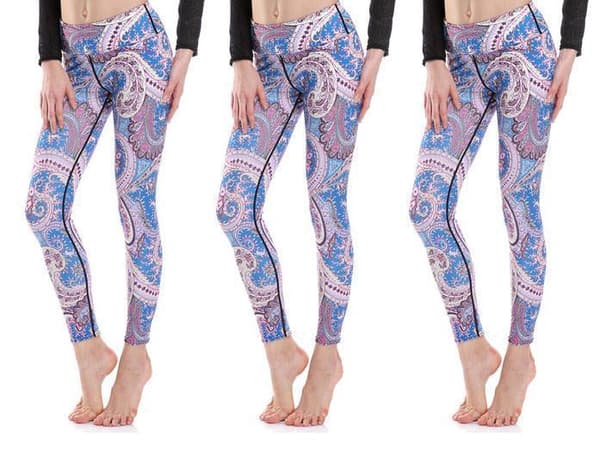Pastel Paisley Yoga Leggings XXL