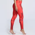 Miniatyrbild 3 av 6: Röda Mönstrade Yoga Leggings