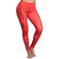 Miniatyrbild 1 av 6: Röda Mönstrade Yoga Leggings