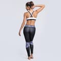 Miniatyrbild 6 av 10: Svarta Yoga Leggings Med Mönster
