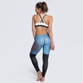 Miniatyrbild 8 av 8: Blågröna Mönstrade Yoga Leggings