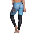 Miniatyrbild 1 av 8: Blågröna Mönstrade Yoga Leggings