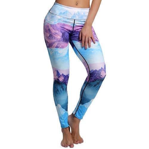 Färgglada Landskaps Leggings S