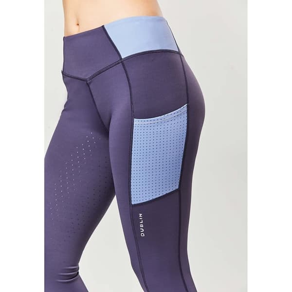 Dublin Womens/Ladies Power Performance Colour Block Horse Riding Tights